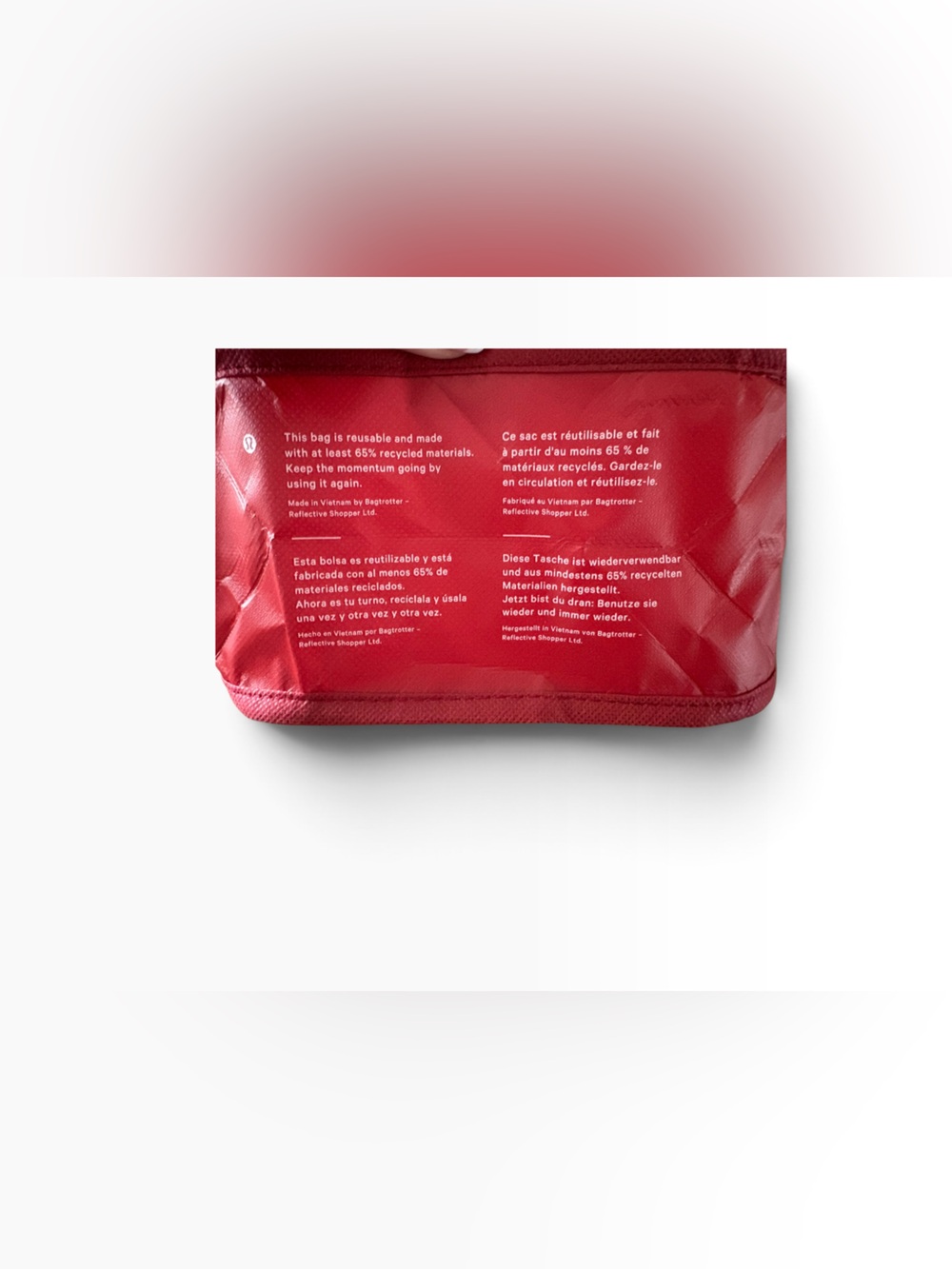 lululemon athletica Red Logo Pattern Tote - Picture 6 of 7